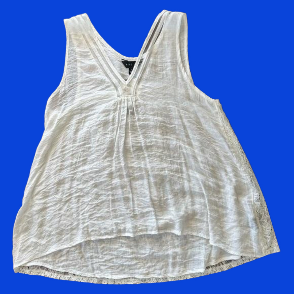 Adiva lightweight sleeveless boho blouse medium